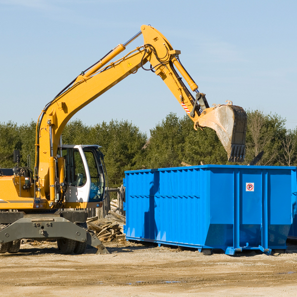 how many times can i have a residential dumpster rental emptied in Whitehorse South Dakota